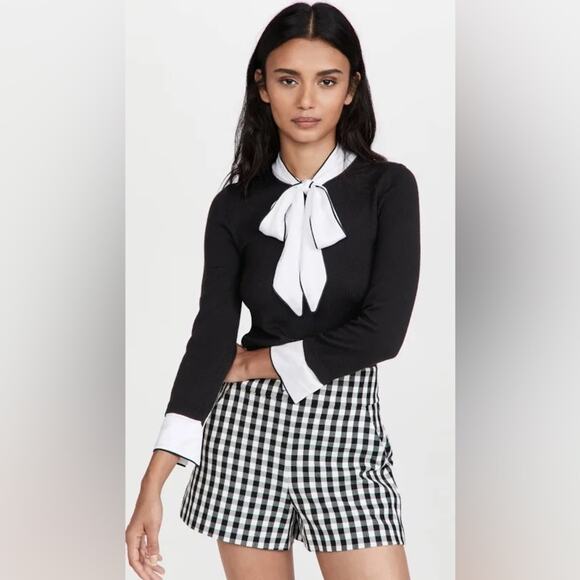 Alice + Olivia Zani Bow Collar Sweater XL - Picture 10 of 11